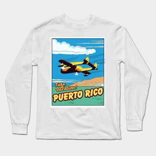 Puerto Rico travel poster Long Sleeve T-Shirt